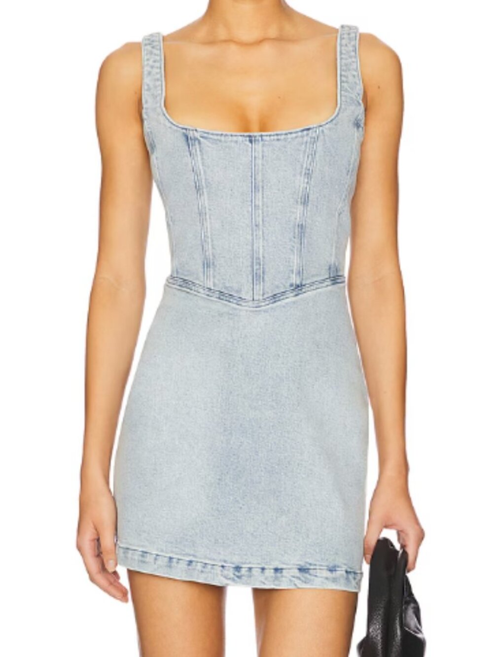 ✨ Show Me Your Mumu "Corset" Denim Mini Dress Size M✨
